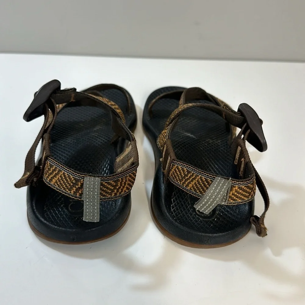 Chaco Z1 Ecotread Orange Strappy Sandals Size 3